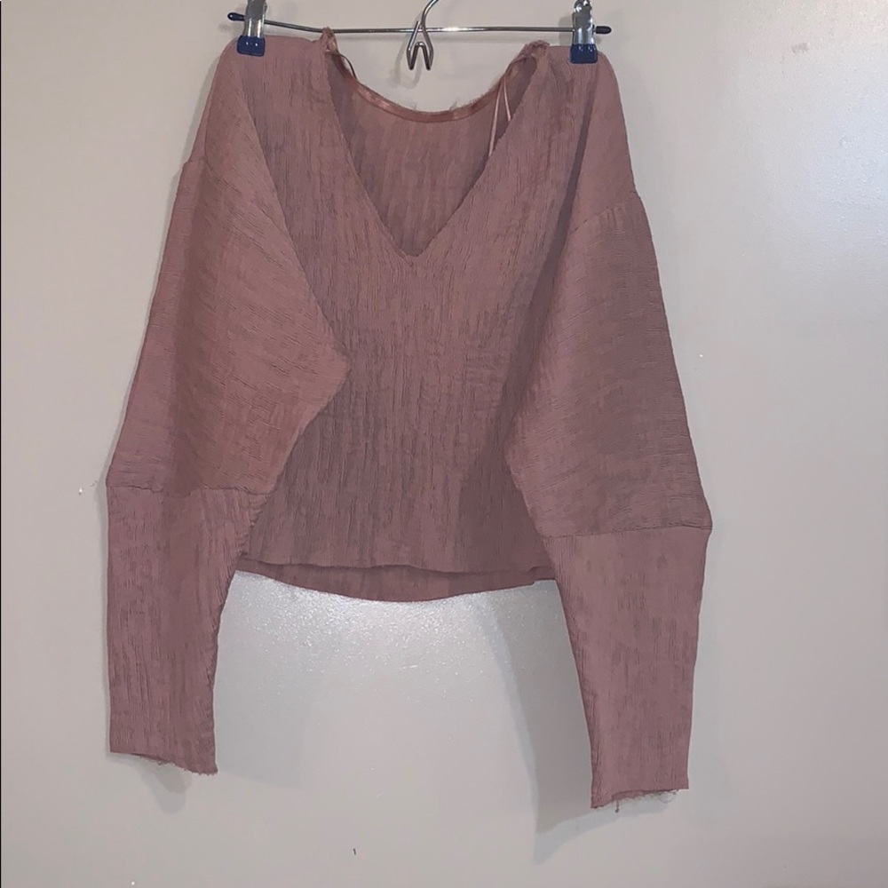 Mauve topshop shirt size 6 us m/l